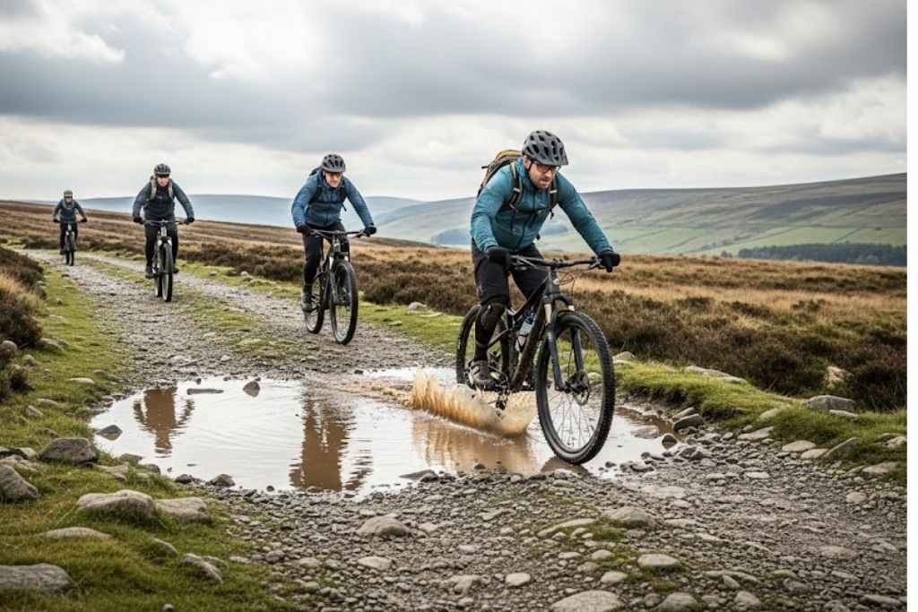 mountain biking difficult conditions Mountain biking in different weather conditions