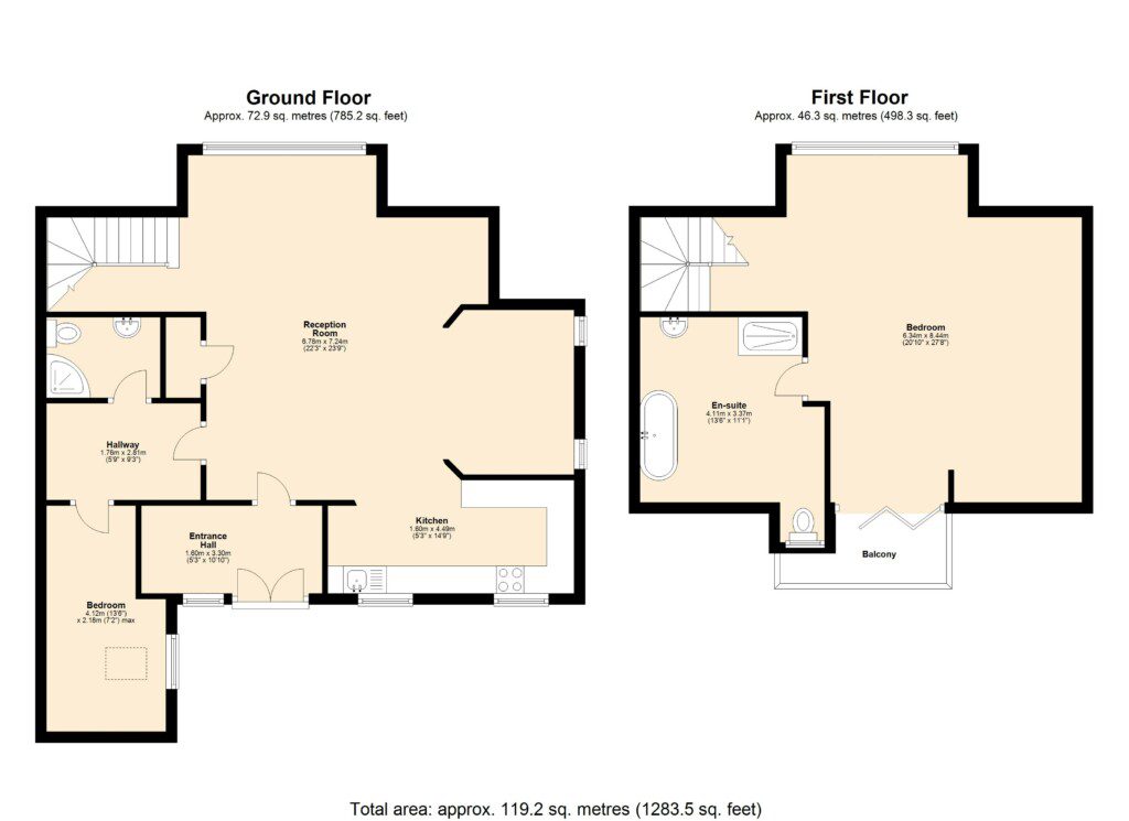 The Crescent Suite, Flat 1, Foxlow Grange
