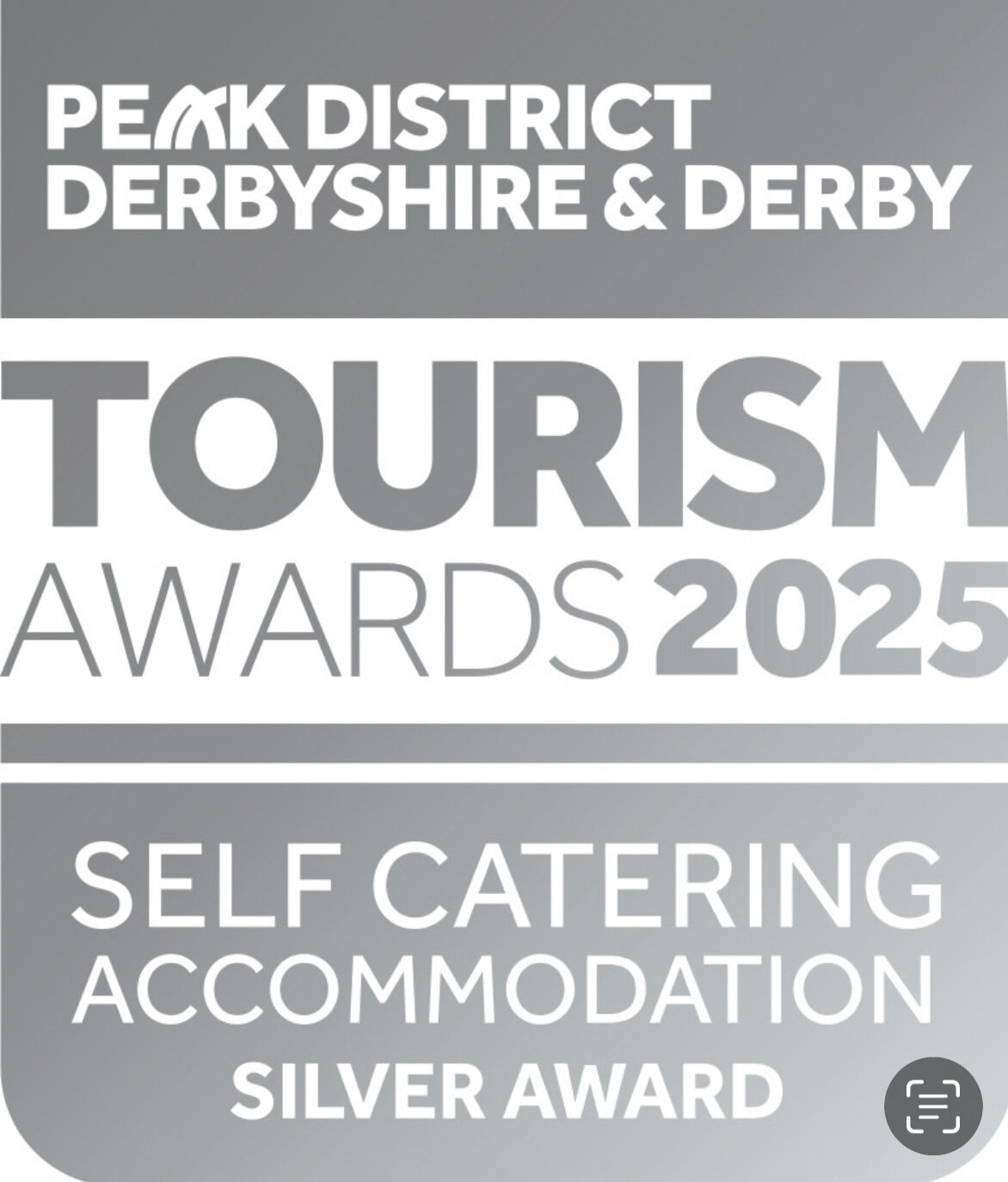 peak district derbyshire and derby tourism awards 2024 self catering accommodation silver award